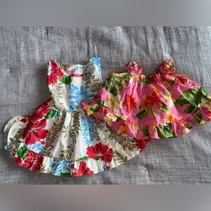 Hawaiian Top/Dress Tropical Lot of 2 Baby 6 mo